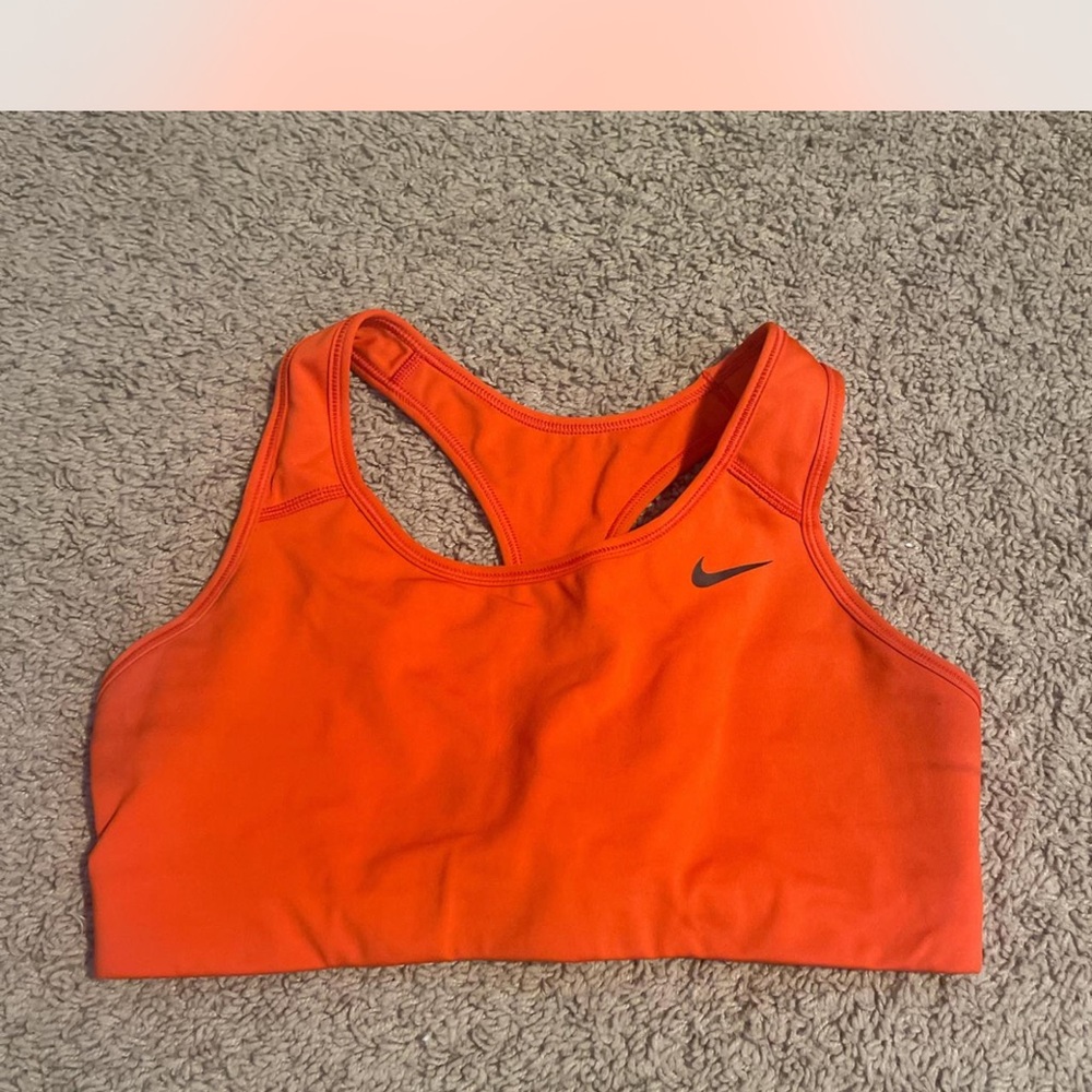 Nike Orange Racerback Sports Bra